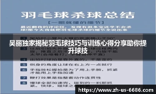 吴丽独家揭秘羽毛球技巧与训练心得分享助你提升球技